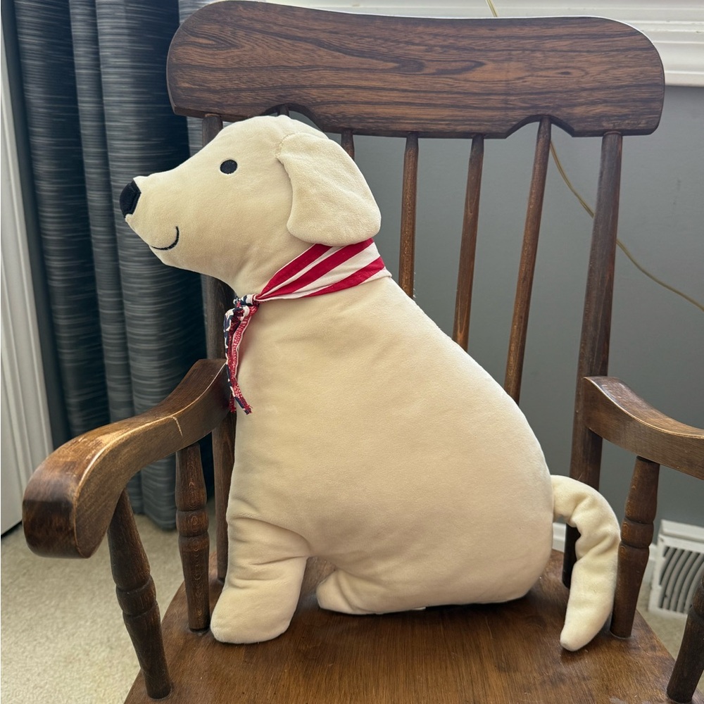 Dog Plush with Patriotic Bandana